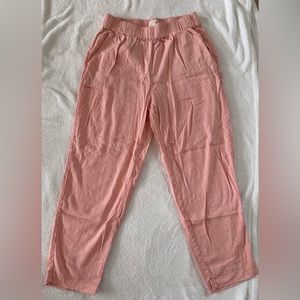 Linen pants, cropped
